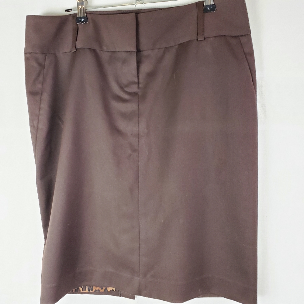 Express Design Studio EUC brown pencil skirt 6